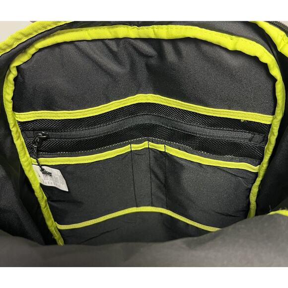 Nike Hiking School Backpack Black Silver Green Bag Padded DJ9677 010 NEW - Picture 8 of 10